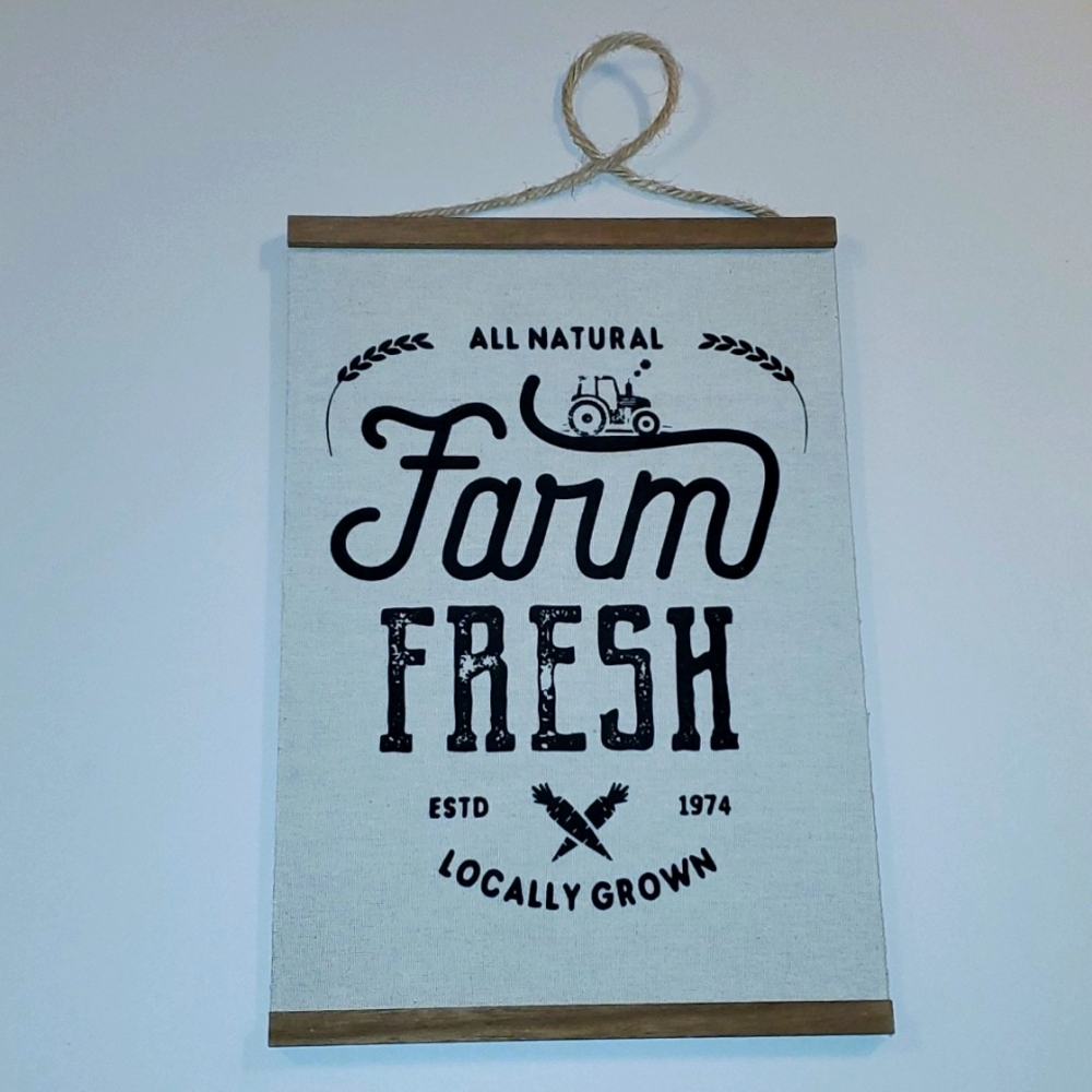Farm Fresh Lovally Grown Hanging Sign